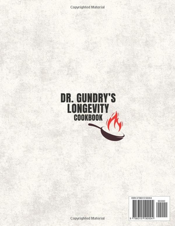 Image of Dr. Gundry's Longevity Cookbook: 250 Lectin-Free Recipes Inspired by Dr. Steven Gundry's Teachings | An All-in-One Guide to Restoring Gut Health, Reducing Inflammation, and Boosting Vitality