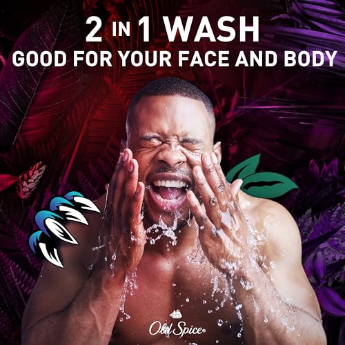Old Spice Cleansing Body Wash for Men, 3X Defense, 24/7 Shower Fresh with Lasting Scent, 2-in-1 Body & Face Wash, NightPanther with Rich Warm Scent, 33.4 oz - Image 4
