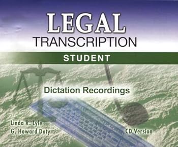 Unknown Binding Legal Transcription: Student Dictation Recordings Book