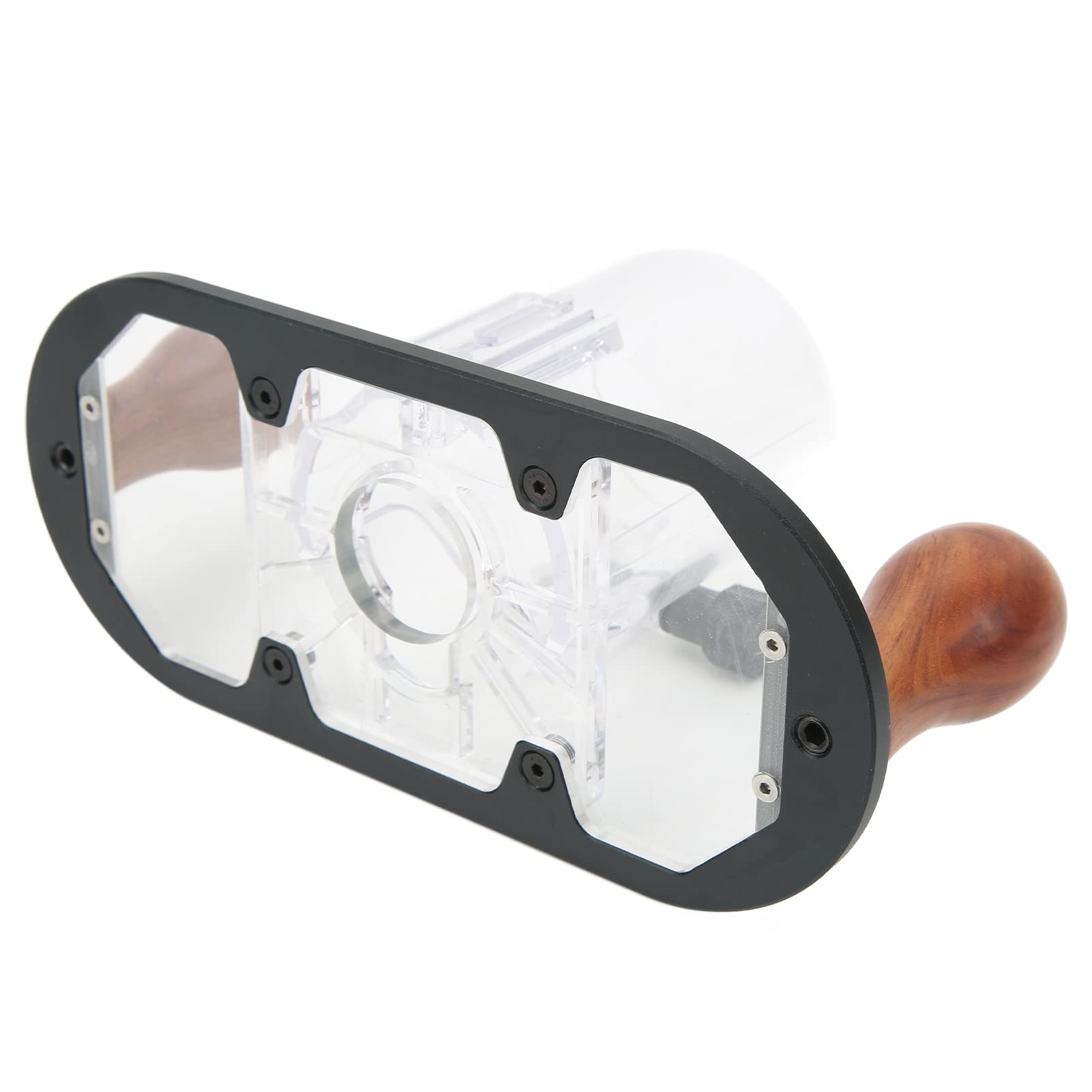 Handheld Router Plunge Base, Circular Locking Blackening Treatment Trimmer Plunge Base for Milling - Image 4