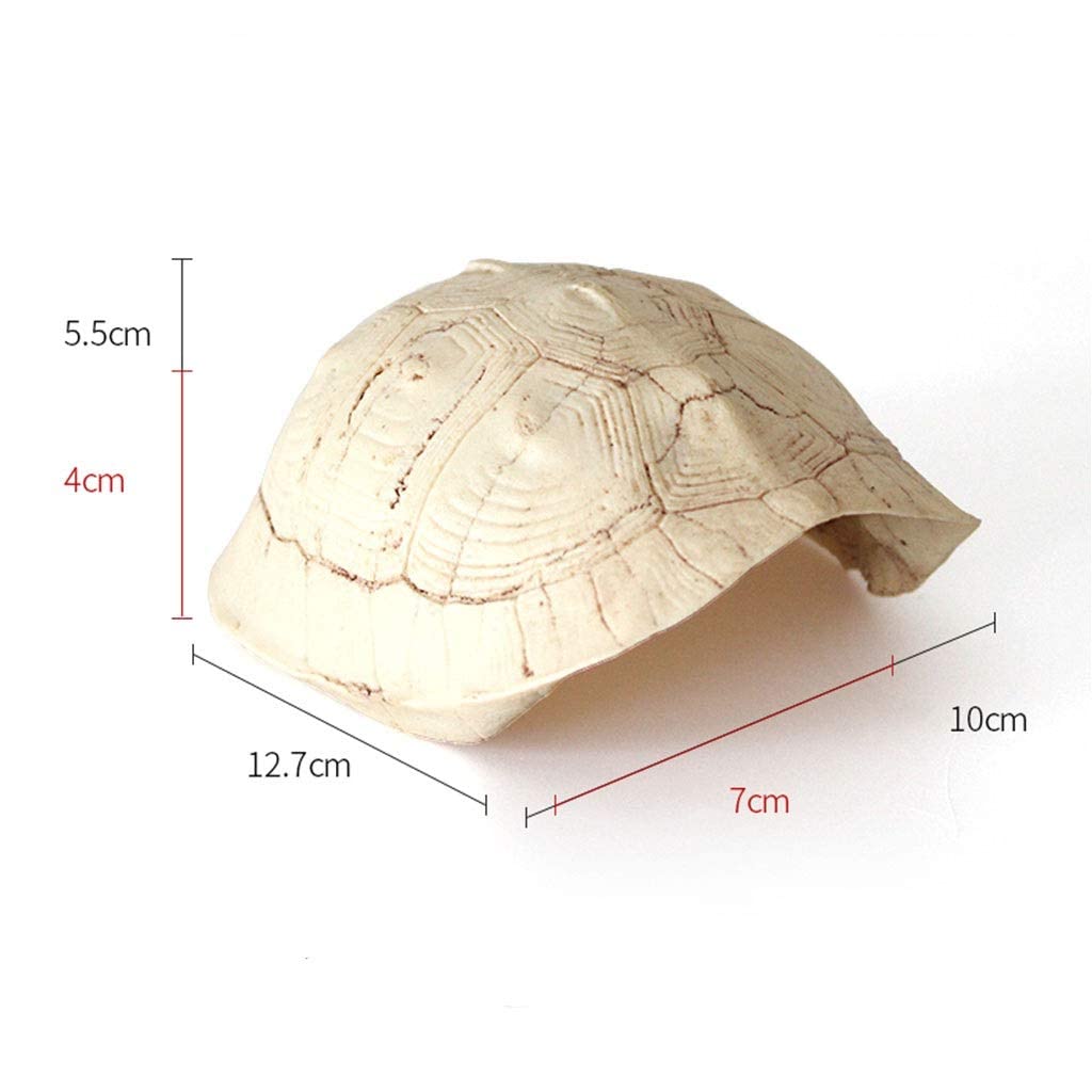 Concha de Tortuga escondite de Reptiles, Caja de Cueva de Reptiles, decoración de hábitat, escondites de arañas, Peces, lagartos, Serpientes, Accesorios para Cajas de Reptiles, Adornos