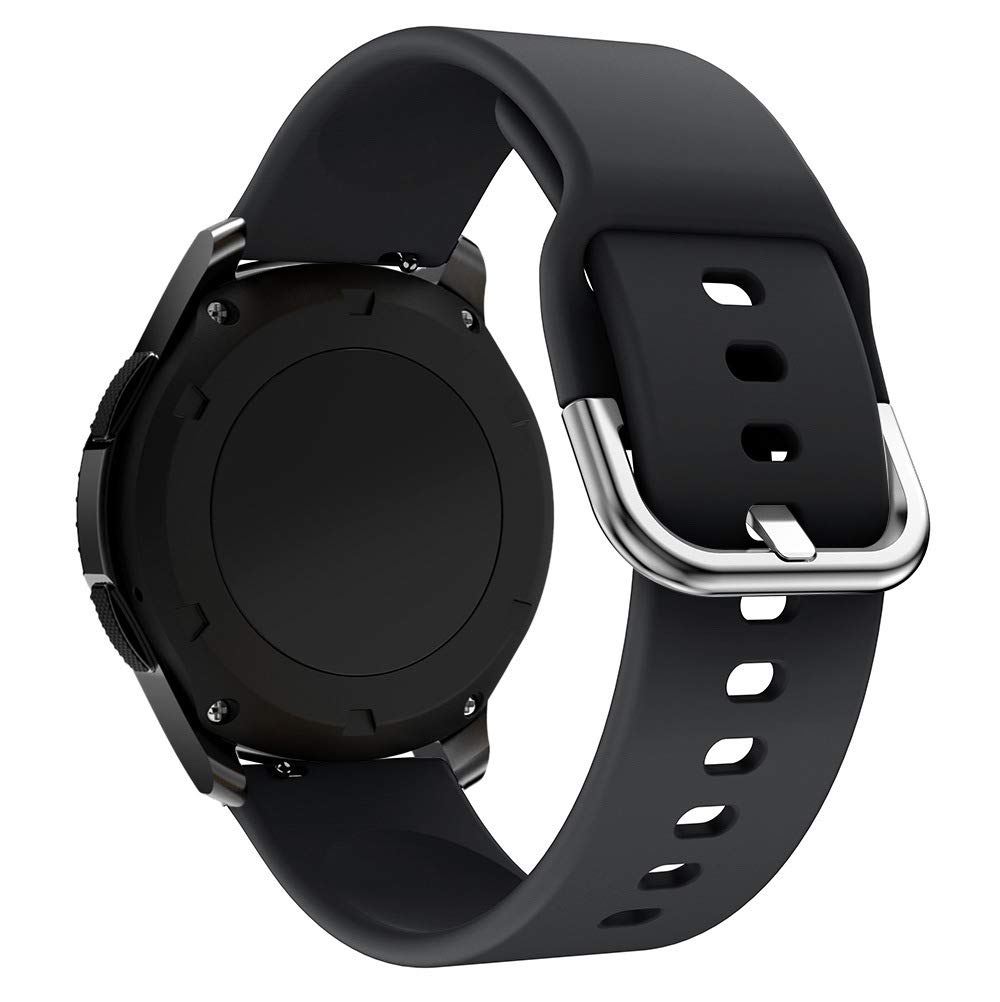 Printme 22 MM Smartwatch Belt, Band, Straps, Classic Buckle, Soft Comfortable, Compatible for Samsung Watch, Noise Colorfit, Boat, FIreboltt, Amazefit GT, [Universal Compatibility] (Black) (B0D2RG329B) Amazon Price History, Amazon Price Tracker