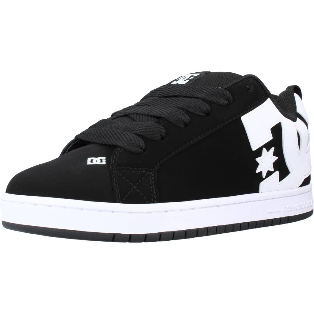 DC Court Graffik Skate Shoes - Black - Mens 8 UK - Nubuck