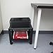 Mind Reader Rolling Printer Cart, Utility Cart, Printer Stand, Under Desk Storage, Office, 17.25