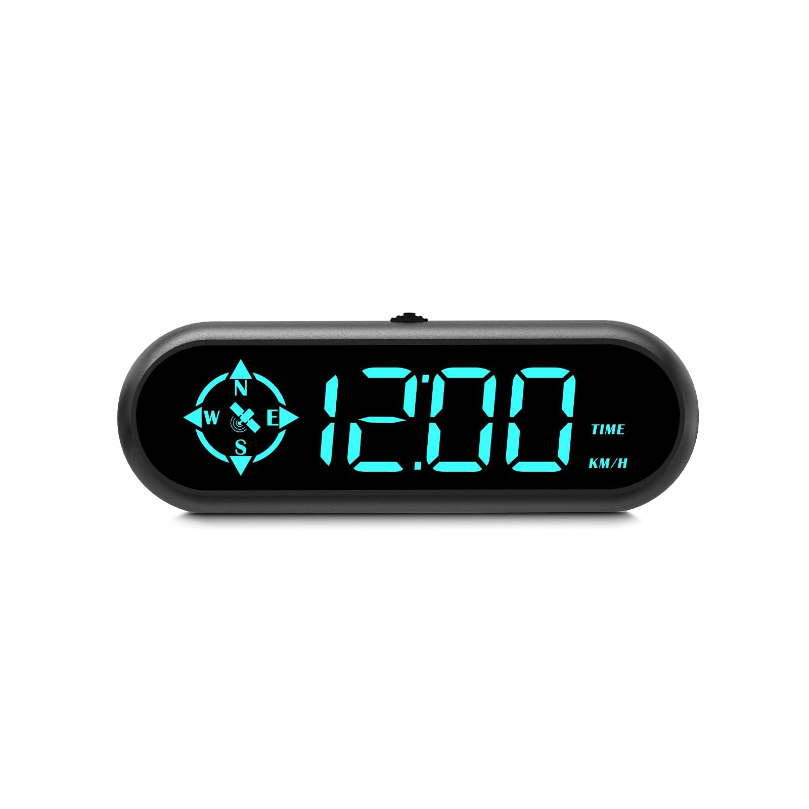 Speedometers, Car Head Up Display, KM/H and MPH Speed Units can be Switched, Universal Displaying Vehicle Speed and Fatigue Driving Reminder, Overspeed Alarm Trip Meter, Suitable for All Vehicles