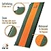 Ryno Tuff 24 x 75 Inch Lightweight Self Inflating Camping Sleeping Pad & Camping Inflatable Pillow Set - Ultralight Insulated Hiking & Backpacking Travel Gear for Adults - Packable Floor Sleeping Mat