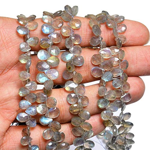 Labradorite briolette véritable pour éviter les fausses pierres sans reflets - 2