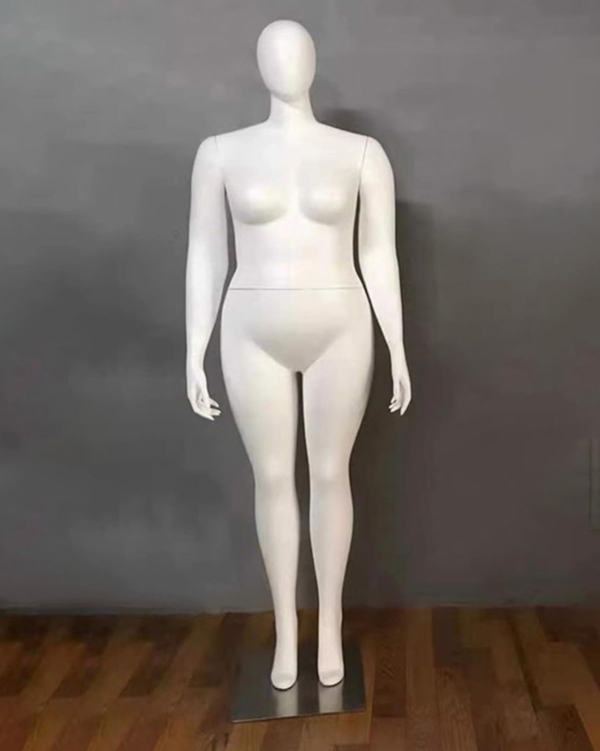 XCSCUK Extra Large Mannequin Torso with Base, Female Dress Form for Clothing Display,Full Body Retail Display Form,for Shopping Mall (Standing)