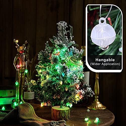 Image of ZGWJ 100PCs Colorful Balloon Lights Mini, Battery Powered, Long Standby Time Waterproof Tiny Led Round Flash Light for Paper Lantern Balloon Party Easter Eggs Wedding Christmas Halloween Decorations