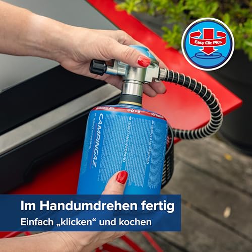 Campingaz Sigma 1 CV Gas-Plancha-Grillplatte mit Deckel | 2,8 kW Kochplatte | Tragbarer Tischgrill | Emaillierte Stahloberfläche | Brenner mit BlueFlame-Technologie für mediterranes Grillen