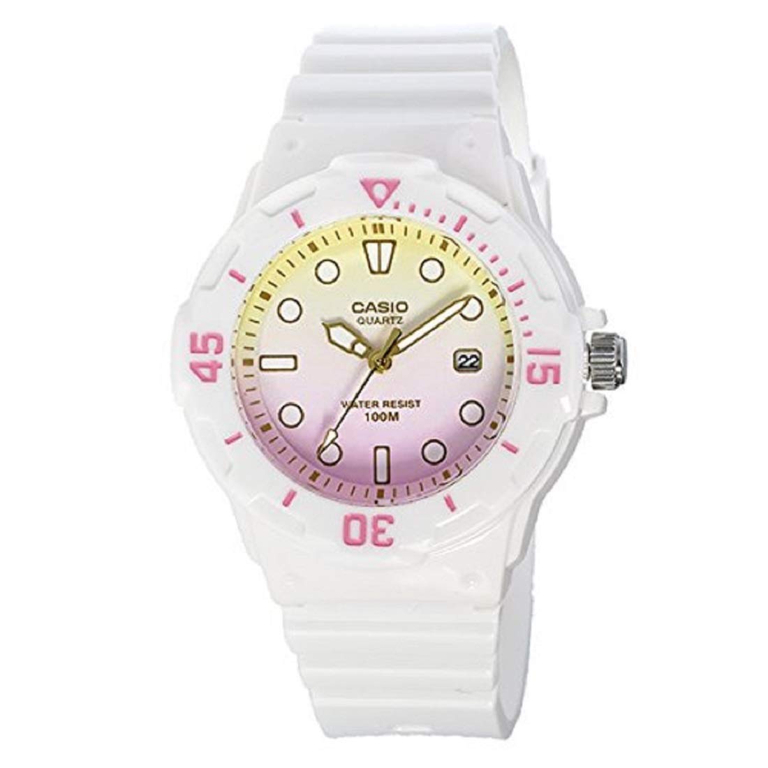 CASIO カシオ チプカシ 腕時計 デジタル ホワイト ピンク イエロー LRW-200H-4E2 Amazon.co.jp: CASIO カシオ チプカシ 腕時計 デジタル ホワイト