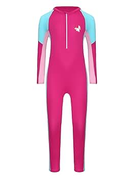 Amazon.com: Lorilida Girls One Piece Rash Guard Swimsuit