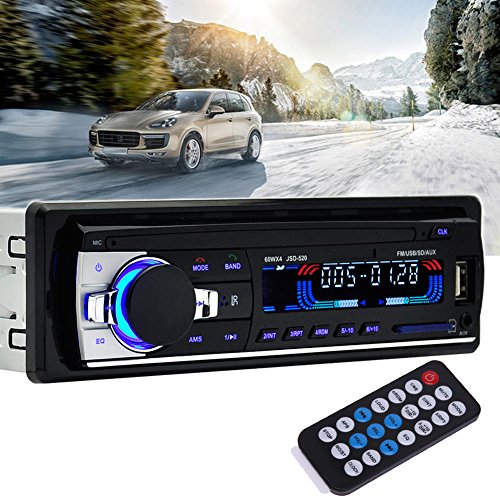 Car Stereo Receiver,Awakingdemi Car MP3 Car Player Card Radio Replacement Car CD Player