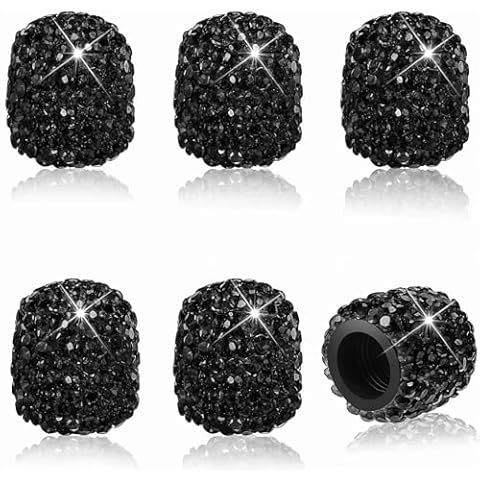 AOZUO Bling Rhinestone Tire Valve Caps Cover