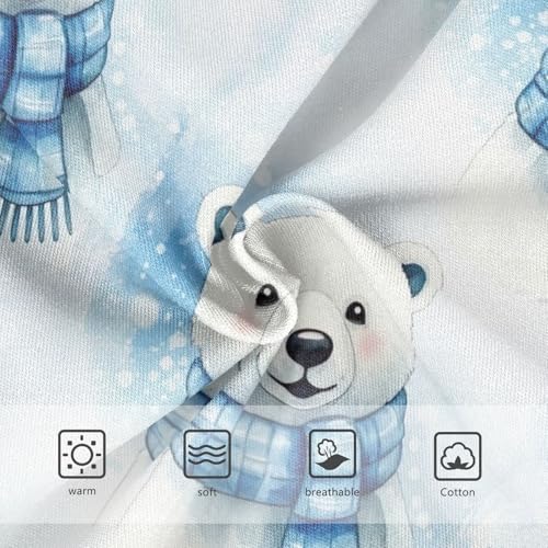 Toddler Girl Briefs, Watercolor Cute Bears Girls Underwear Cotton, 2–8 Years3