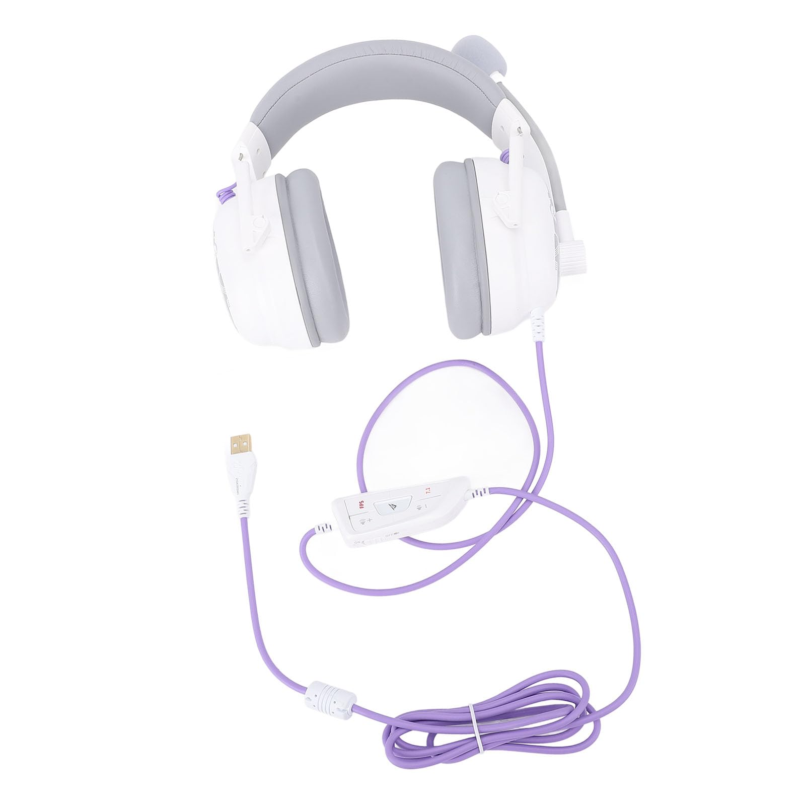 Generic Gamingowy Zestaw Słuchawkowy HiFi 7.1 z Dźwiękiem Przestrzennym i Mikrofonem z redukcją Szumów Niestandardowe Ustawienia Korektora Lekkie Słuchawki Nauszne do Profesjonalnej Rozgrywki 1 X