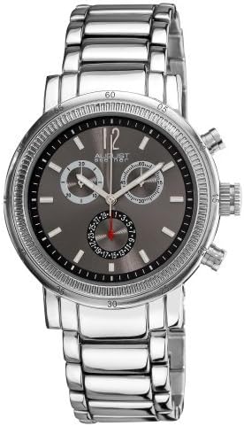 August Steiner Men's ASA809BK Swiss Quartz Chronograph Date Watch