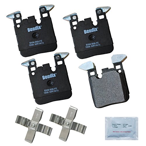 Image of Bendix Priority1 CFM1656 Rear Brake Pads for BMW 120i,220i,228i,xDrive,230i,235i,318i,320i,328i,GT 330i,335i,340i,420i,Gran Coupe,428i,430i,435i,440i,ActiveHybrid 3,M2,M3,M4,M135i,M140i,M235i,M240i
