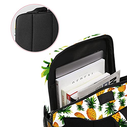 Sac à dos ordinateur portable à motif fruits blancs au look tendance - 3