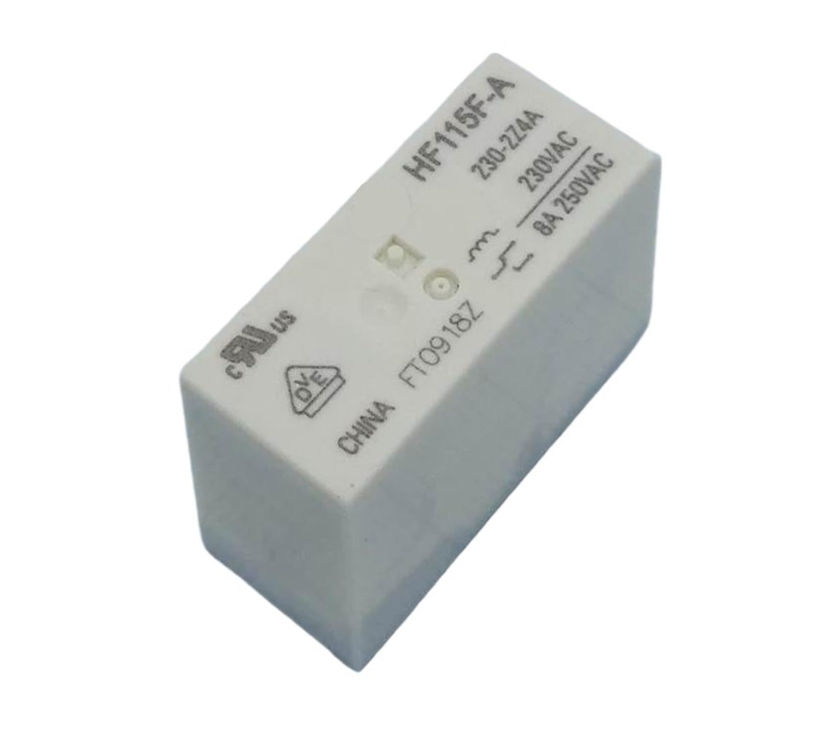Relé 115F-2C-230VAC-8A miniatura para automatización y cuadros eléctricos