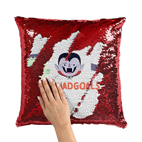 Coussin sequin rouge Halloween Vampire Zombie - Fabulous - 3
