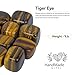 Tigers Eye - 1lb Crystals and Stones, Tiger Eye Stone, Feng Shui Decor for Home, Crystals for Crafts, Reiki Supplies, Good Luck Gems, Money Crystal Stone, Positive Energy Decor, Balance Stones