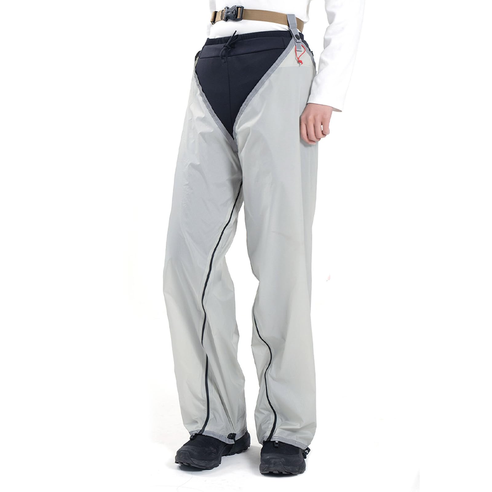 Pantalon de voyage compact en nylon enduit de silicone avec jambes convertibles pour voyage, vêtements de pluie, équipement d'aventure en plein air, pantalon de voyage compact