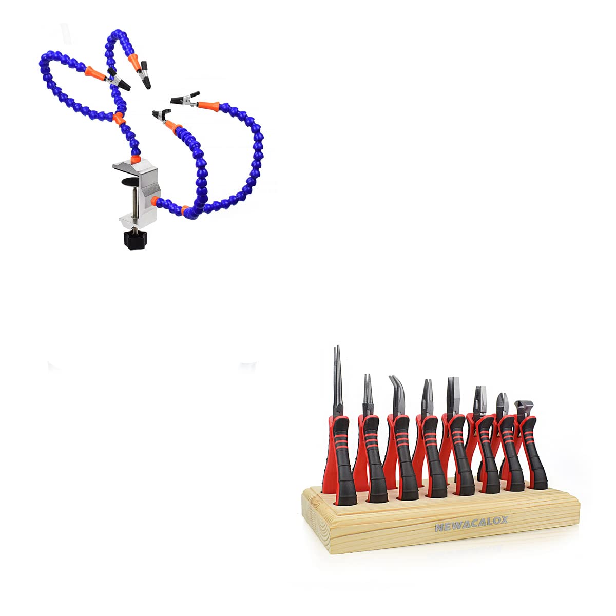NEWACALOXpliers set with helping clamp