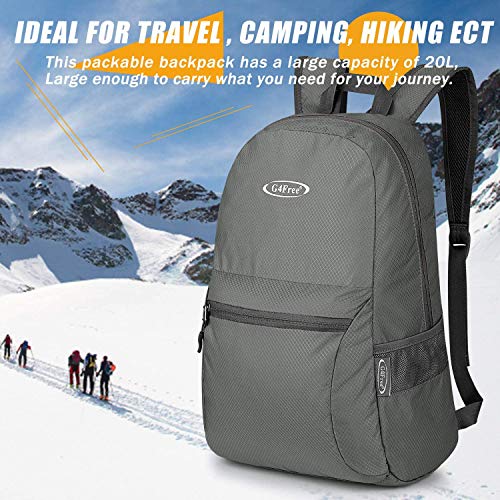 Image of G4Free Lightweight Packable Backpack Travel Hiking Daypack Foldable Backpack for Men Women