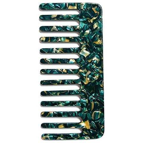 Tortoise Shell Detangling Comb Women Detangling Hair Brush Shower Comb for Curly Hair Wet Dry Hair No Handle Styling Shampoo Comb Cover