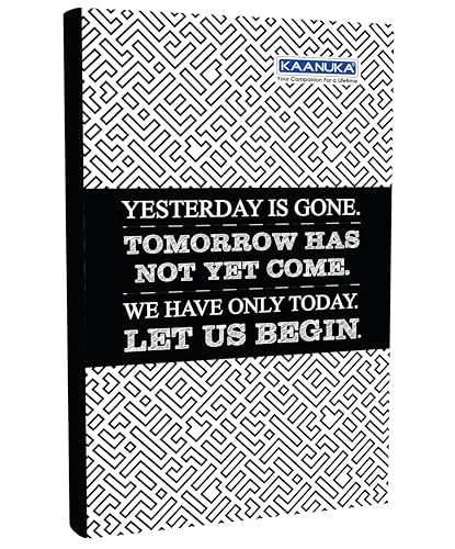 Image of KAANUKA Long Size Notebook Combo | Pack Of 3 Ruled+3 Unruled | 172 Pages | Single Line & Plain | Long Size 27.2cm X 16.7cm | Sets Of 6 Notebooks For School & College Students