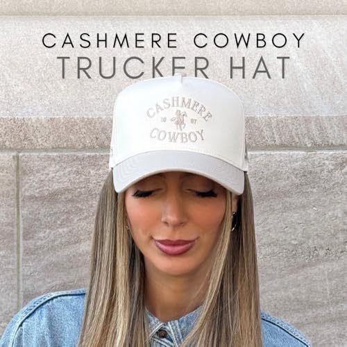 Image of Vintage Western Trucker Hat | Men & Women | Country Cute Caps for Cowgirls Cowboys | Camo Denim Embroidered Cotton | Snapback