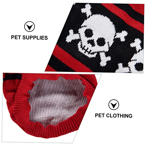 Disfraz para perro Skull talla XL rojo miniatura 6
