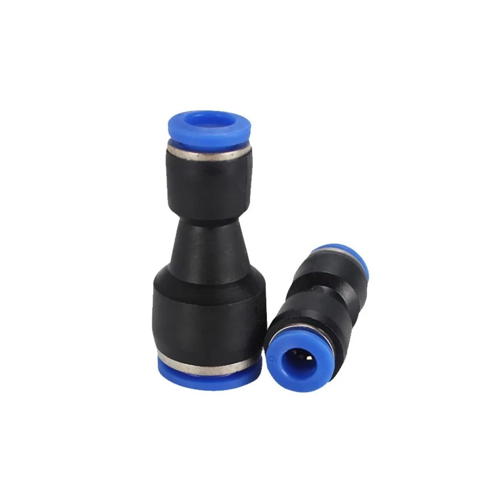 Racores Push to Connect Lote de 1-50 conectores neumáticos PG PVG de un solo toque for conexiones de gas rectas, conectores rápidos de plástico de 4-6 mm, 6-8 mm y 6-10 mm.(PG14-12,50Pcs)