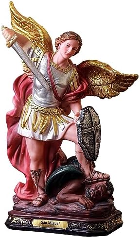 Sacro, Imagem São Miguel Arcanjo Resina Importada 20cm