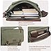 Canvas Messenger Bag for Men Women,Travel Satchel Shoulder bag 15.6 Inch Laptop Bags Business(Green-Upgrade)