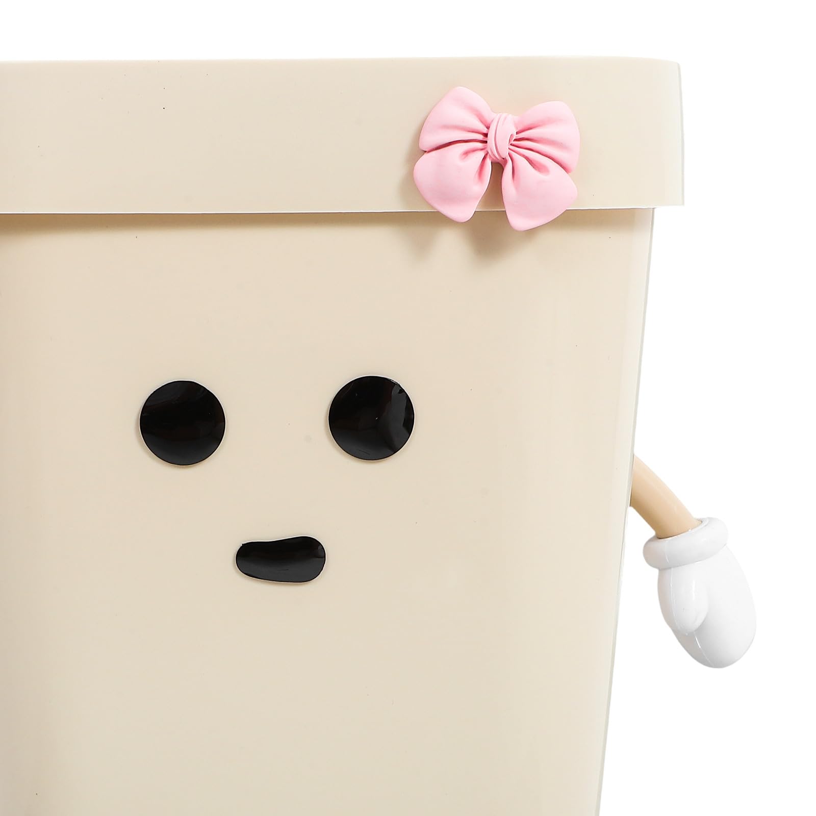 STOBAZA Cestino per Rifiuti da Cucina e Camera da Letto in Plastica PP senza Coperchio Cestino per la Carta Straccia Compatto 12L Contenitore Pratico per Ufficio e Bagno