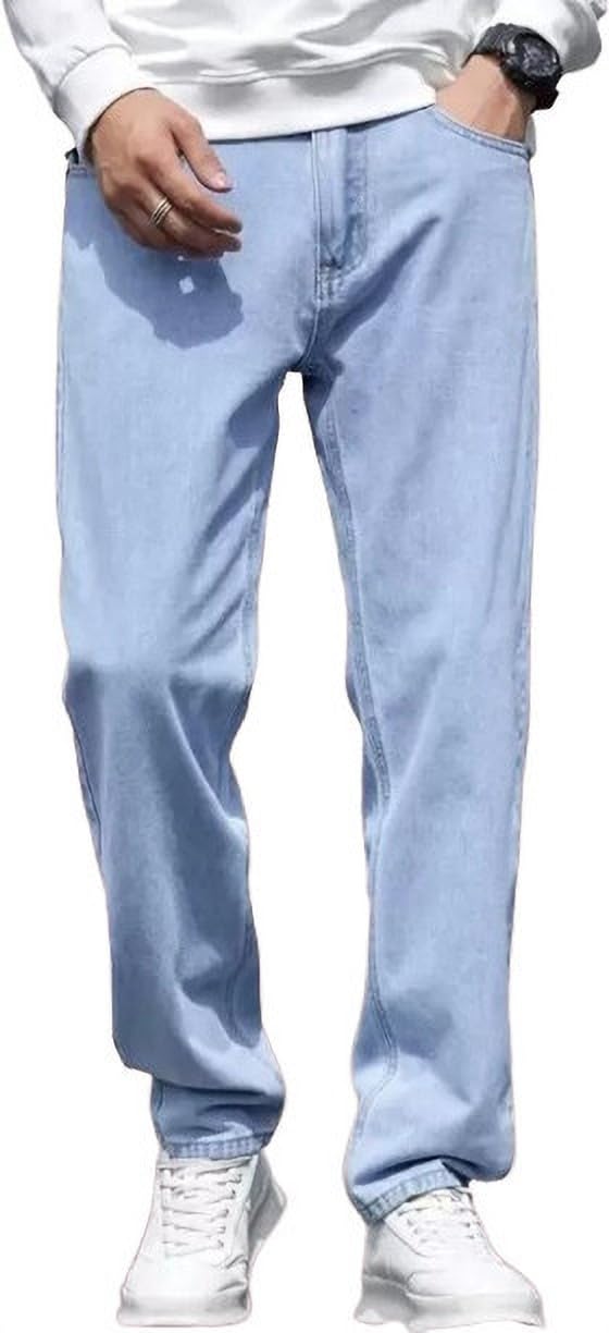 podge Mens Ice Blue Baggy Jeans (PDG-118)-picture-9