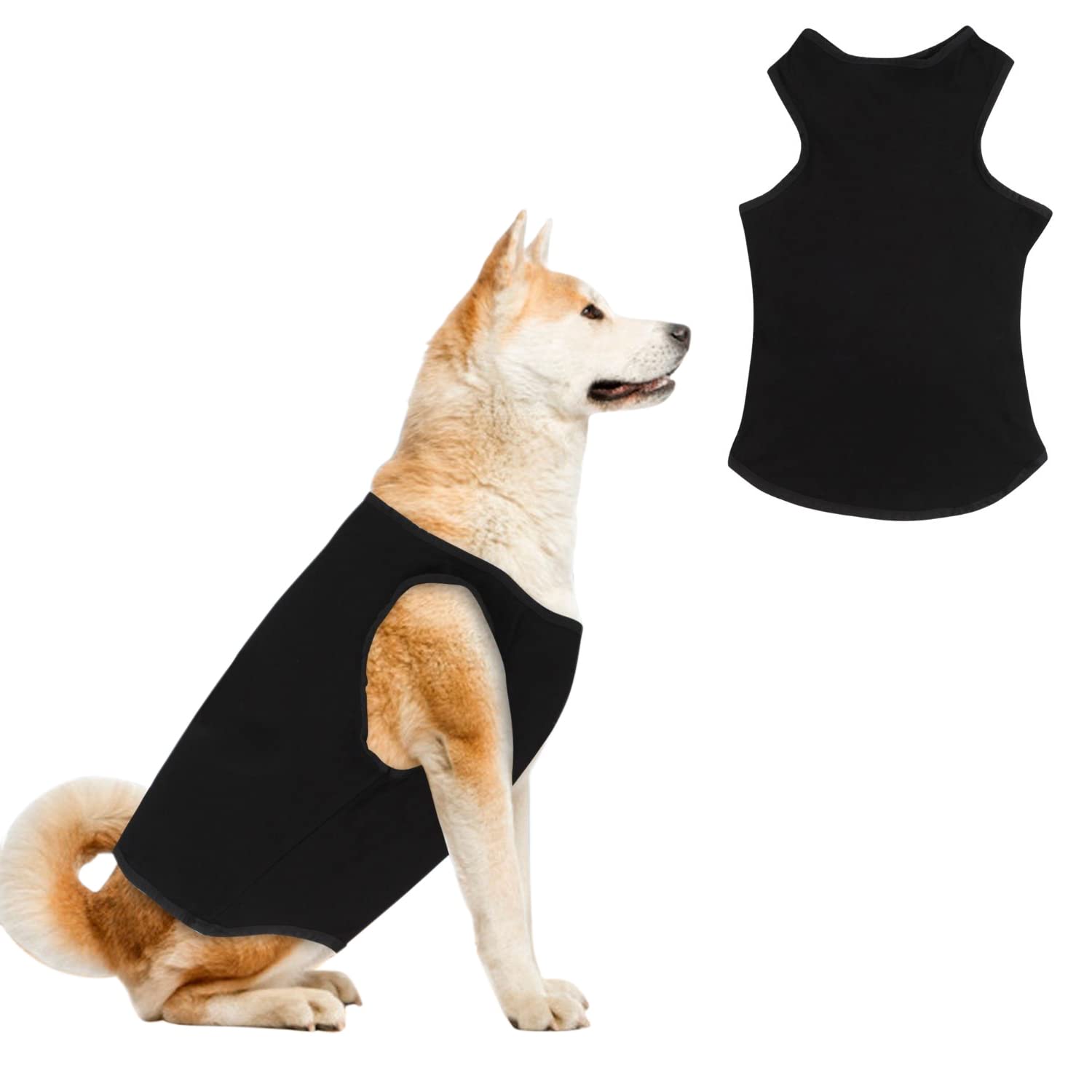 Western Era Soft Cotton Dog T-Shirt, Comfortable Dog Clothing, Sleeveless Vest Puppy Outfit, Apparel (Black) (Large - 22inches, Black) (B09SG135N5) Amazon Price History, Amazon Price Tracker