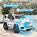 ANPABO Licensed Mercedes-Benz G63 Car for Kids, 12V Ride on Car w/Parent Remote Control, LED Headlights, Music Player & Horn, Soft Start, Low Battery Prompt, Kids Electric Car, White