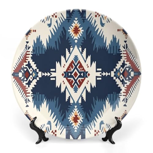 Retro Bohemian Bone China Decorative Plate