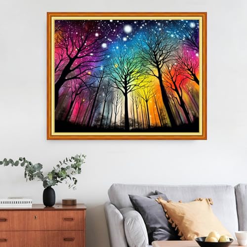 Image of Funart Stamped Cross Stitch Kits for Beginners Full Range of Cross Stitching Preprinted Embroidery Kits for Adults, 11CT Embroidery Pattern Needlepoint Kits- (ArtColors30)