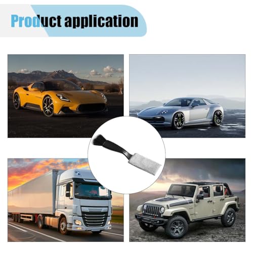 Car Double Head Clean Brush, 2 in 1 Duster for Car Clean, Car Interior Dust Detailing Brush for Air Vents Dashboard Screen, Soft Car Cleaning Tool Accessories (Black) - Image 6