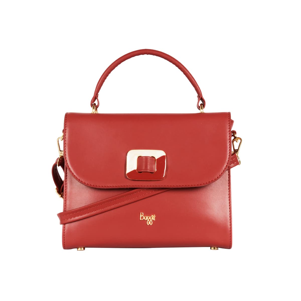 Baggit Women Red Satchel Handbag Small Size | Ladies Stylish Casual Purse Bag (B0B5XPV123) Amazon Price History, Amazon Price Tracker