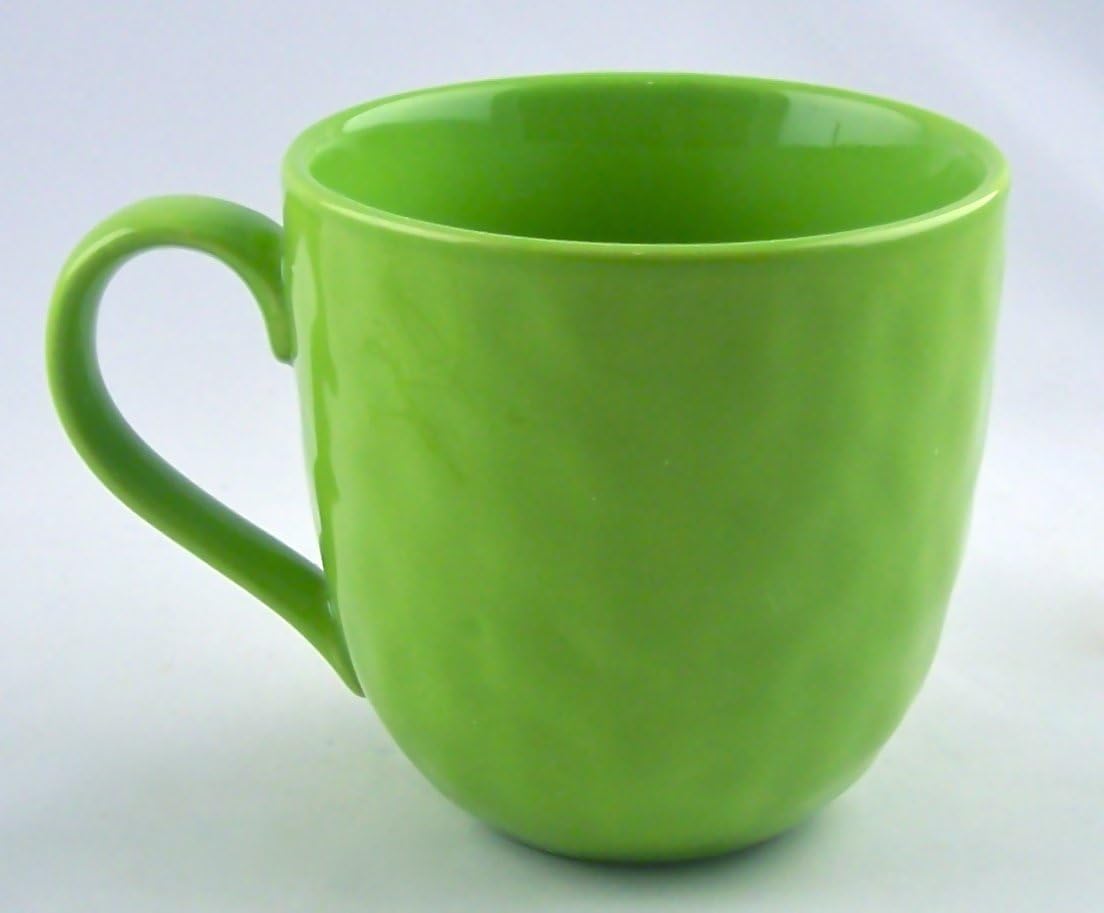 YEDI Housewares Bone China Mug - 20 Ounce Capacity - Lime Green