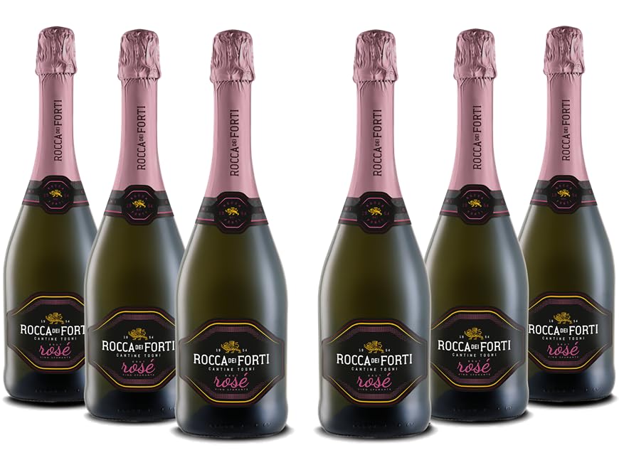 Rocca dei Forti Spumante Rosé Brut - Pacco da 6 x 750 ml