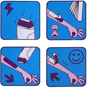 Wax Heater Roller Depilatory Roll on Wax Warmer Cartridge Strips Portable Hair Removal Waxing Machine Kit for Men and Women (Aloe Roll On Wax-2pcs)