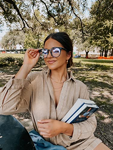 Image of DIFF Weston Designer Square Blue Light Blocking Glasses for Men and Women