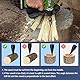 Ellxen Bohrkegel Holzspalter 32mm,Brennholzspalter Bohrer mit 3 Griff Kegelspalter,Abnehmbarer Brennholz Holzspalter Bohrer,für Holzspalter Brennholz Bohrmaschine Stufenbohrer Holzschneider