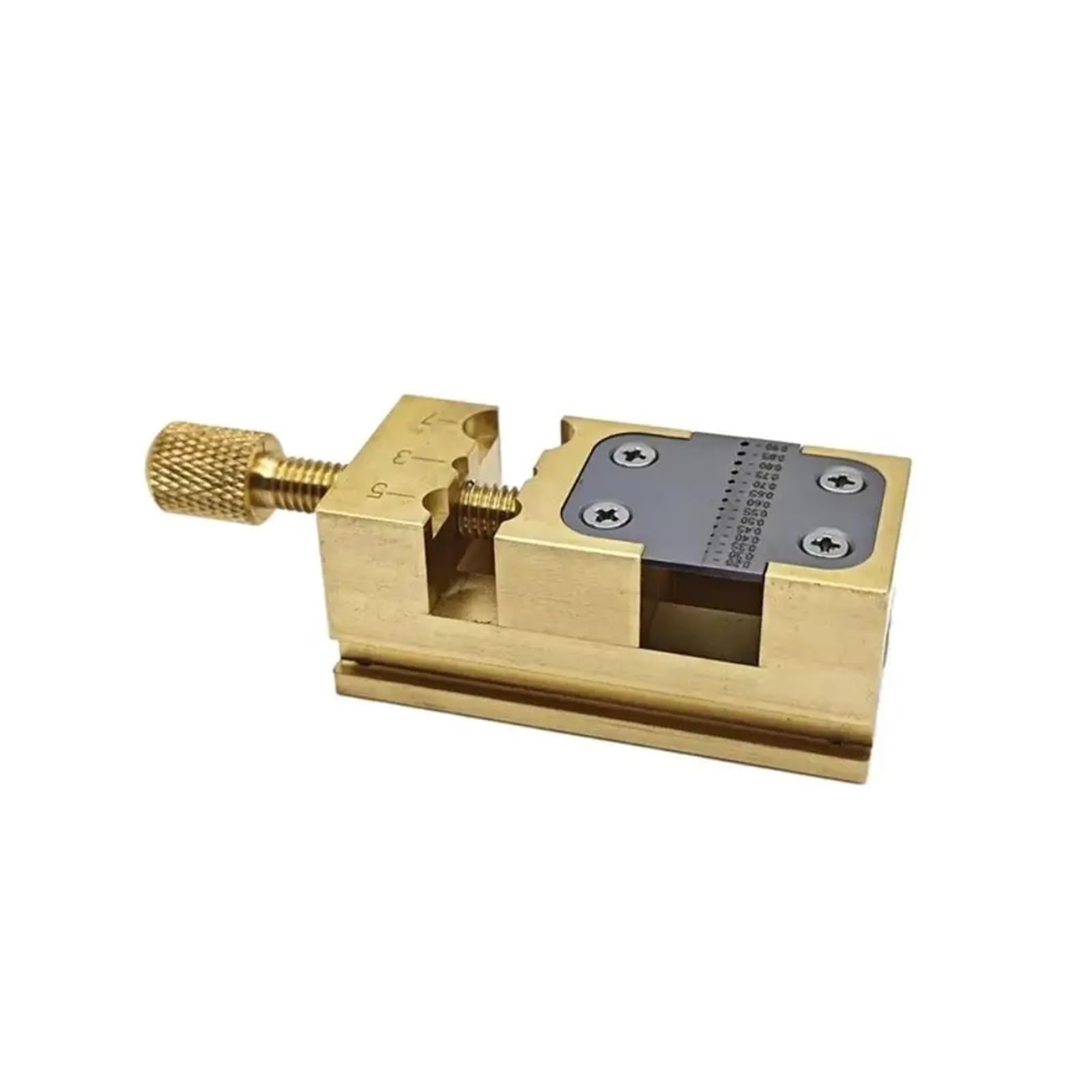 Tornillo de Banco for Reloj de precisión, Ajuste de Rosca, Pinza Antideslizante, Herramienta de apriete, Soporte Estable de Cobre for Cabeza de Reloj, relojero(11 Holes)